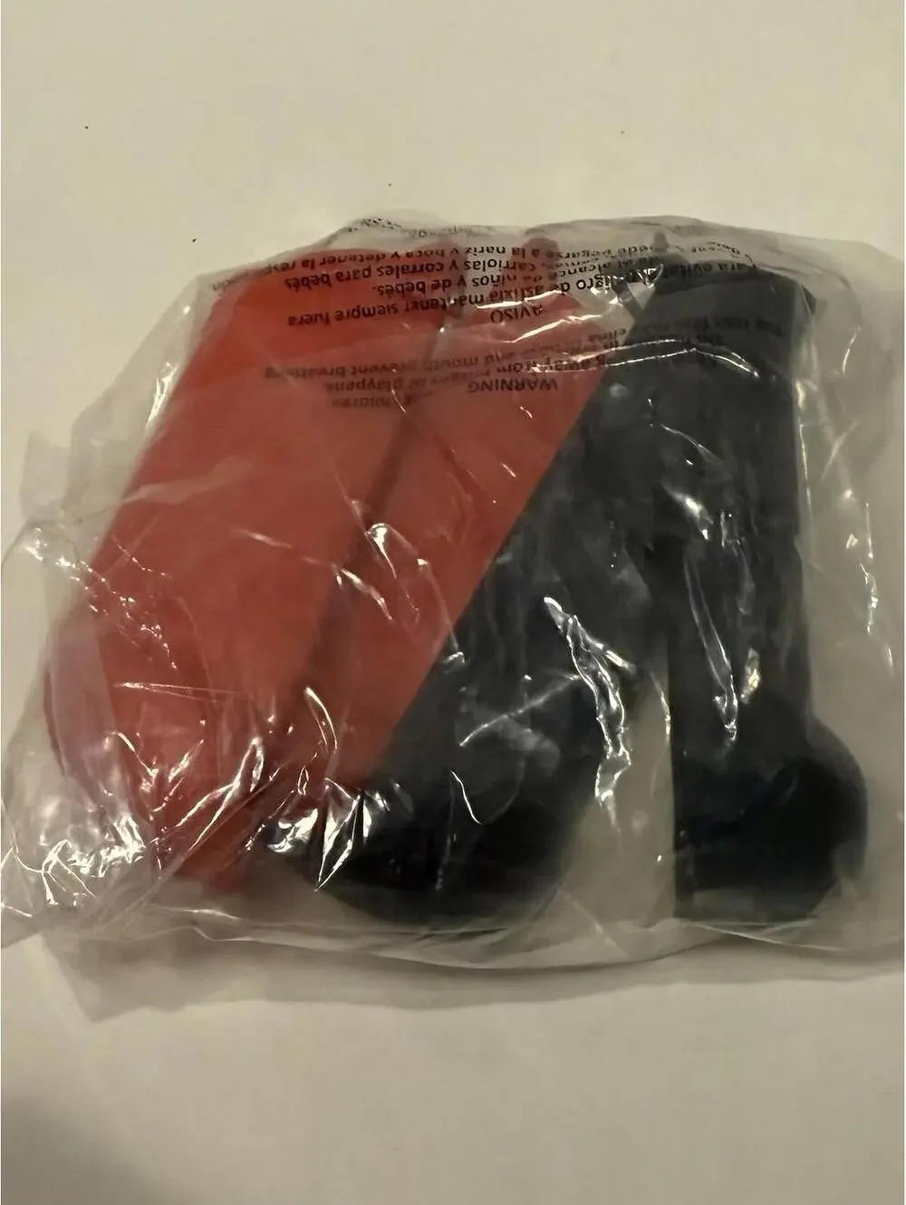 2 Pack - Nintendo Switch Side Controller Back Covers‎ Red/Black